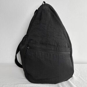 NORM THOMPSON LARGE Teardrop Black Nylon Sling Backpack Bag  Unisex TRAVEL